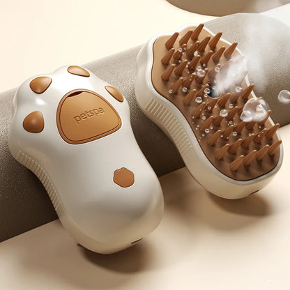 3-in-1 Pet Grooming Brush – Steam, Spray & Massage Comb for Dogs & Cats