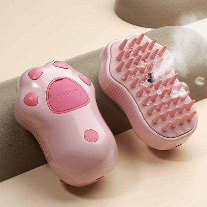 3-in-1 Pet Grooming Brush – Steam, Spray & Massage Comb for Dogs & Cats
